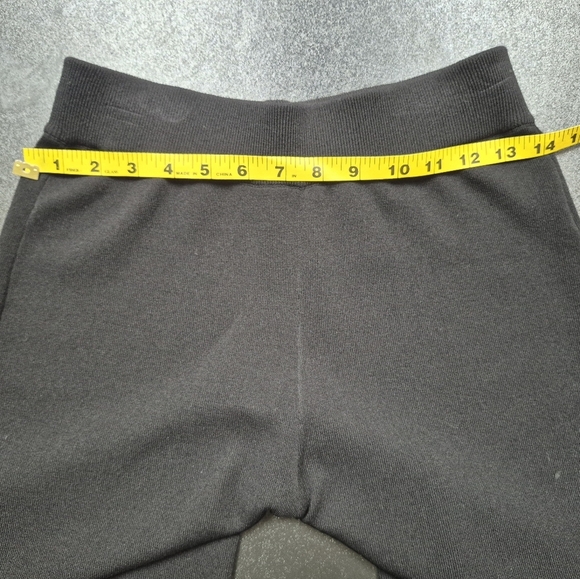 Tahari Pull-On Wide Leg Pants Elastic Waistline Ankle Slit Colorblock - Size S/6 - Picture 6 of 11